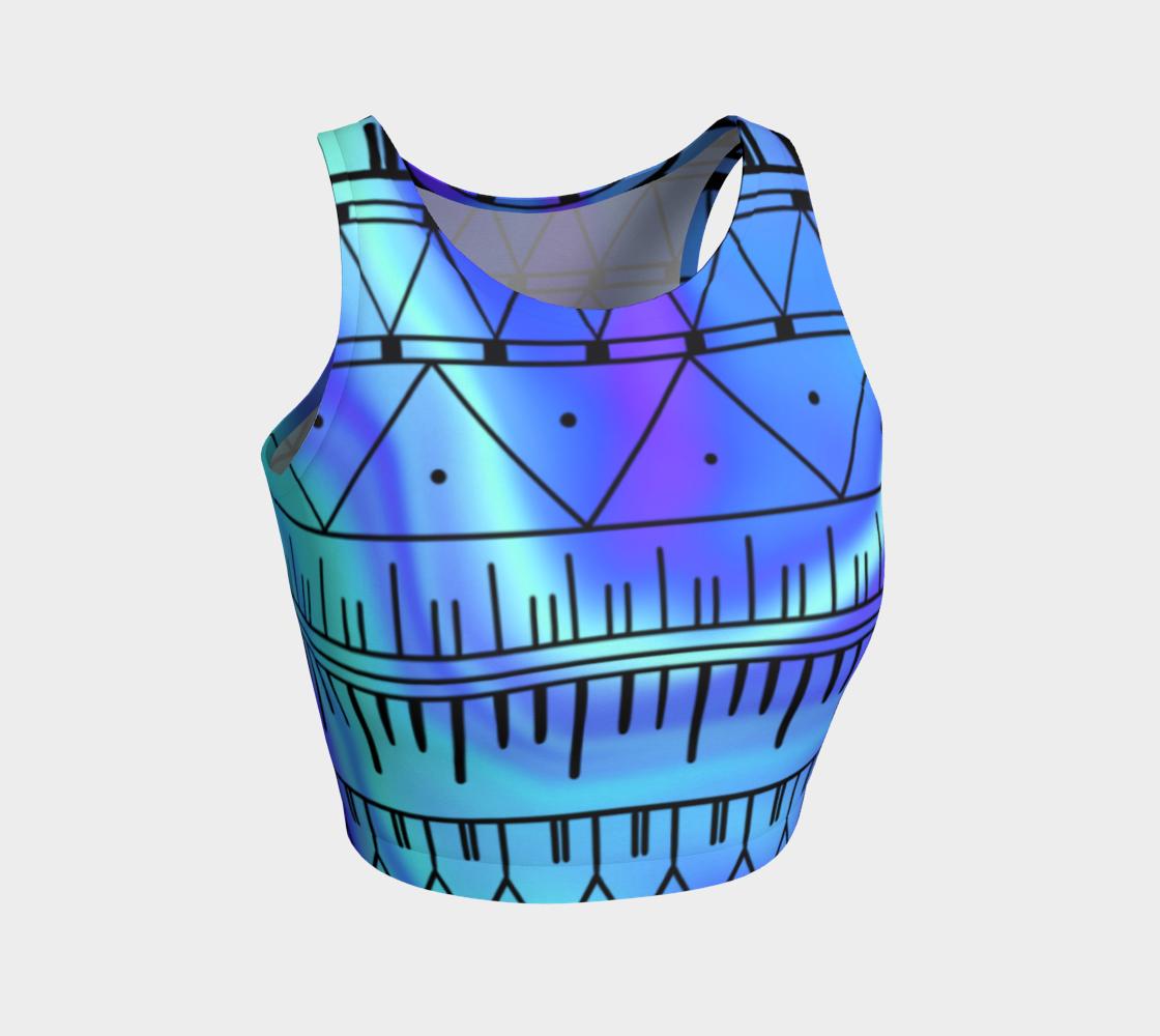 Northern Lights Inpired Crop Top
