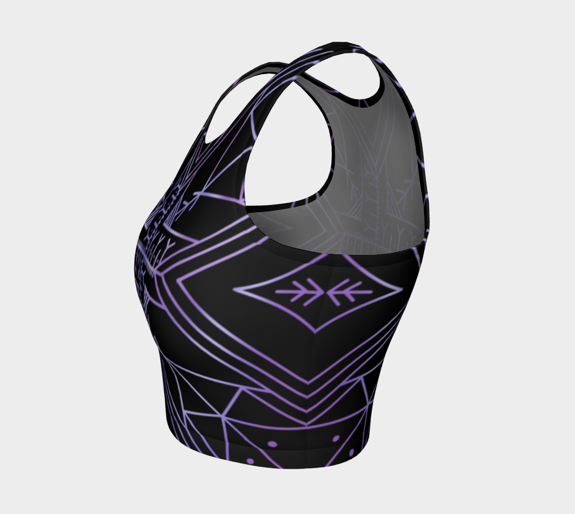 Geo Inuit Tattoo Crop Top