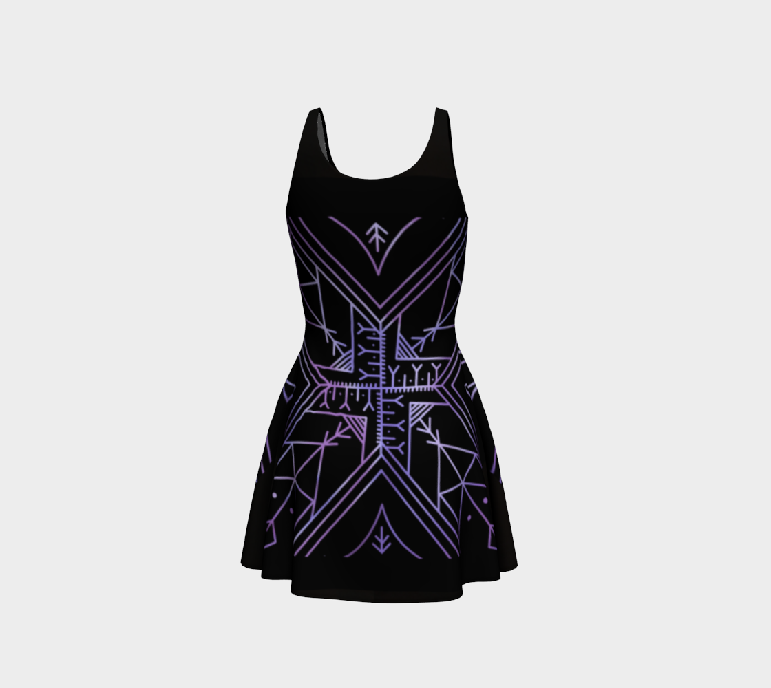 Geometric Flair Inuit Tattoo dress