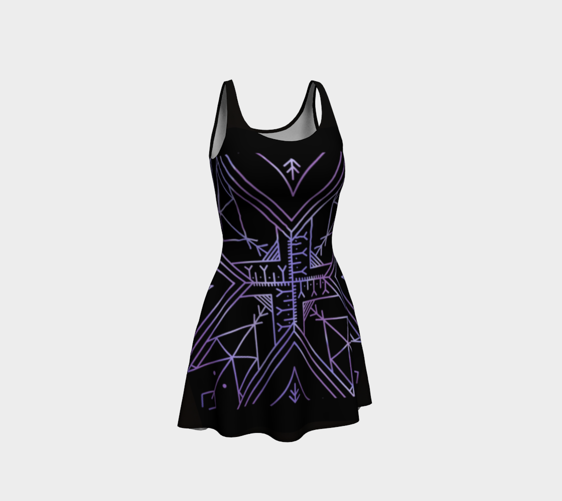Geometric Flair Inuit Tattoo dress