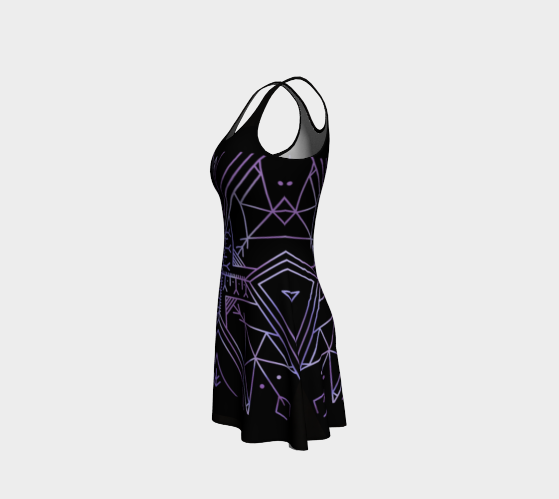 Geometric Flair Inuit Tattoo dress