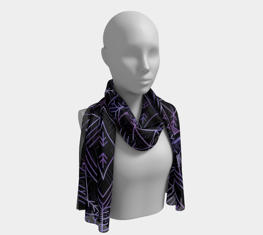 Inuit Tattoo scarf black