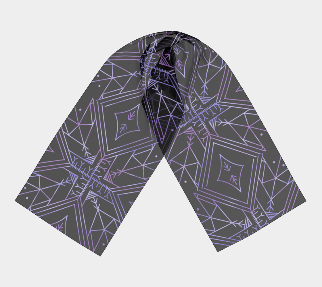 Inuit Tattoo scarf black